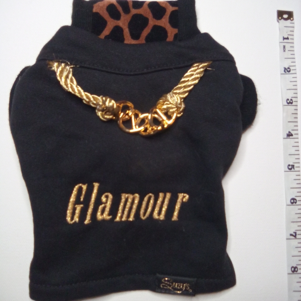 Suzy's Glamour fashion Doggy jacket with animal print